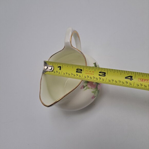 Royal Sutherland English Bone China Creamer Peach Blossom Floral - Picture 2 of 11